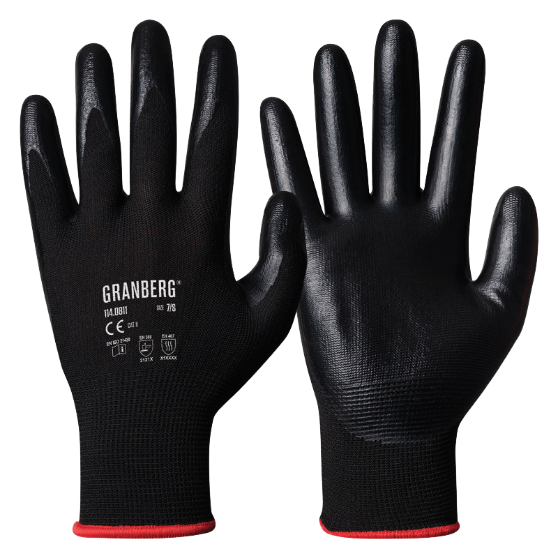 Granberg 114.0811 Touchscreen Work Gloves – palm and back view