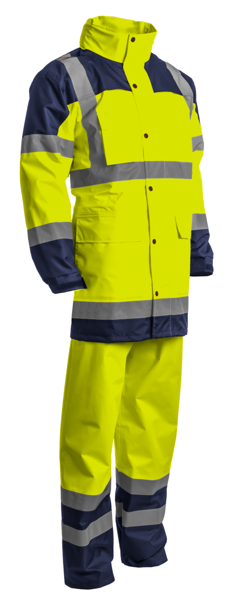 COVERGUARD HYDRA Hi-Vis Rain Suit – jacket and trousers, yellow/navy