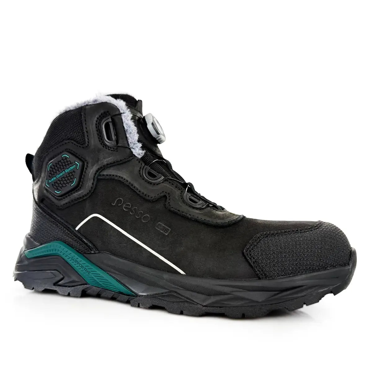 Pesso NEXUS WINTER S3S ESD Insulated Nubuck Boots – product photo, black/blue