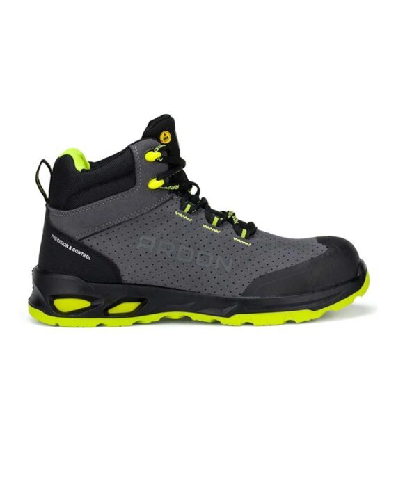 Ardon BRIMIC AIR HIGH S1PS ESD Safety Boots – product photo, grey/yellow