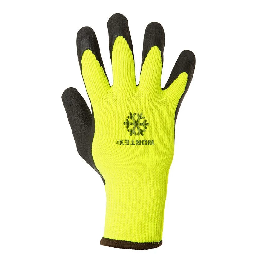 WORTEX WG355 Latex-Coated Winter Gloves – detail view