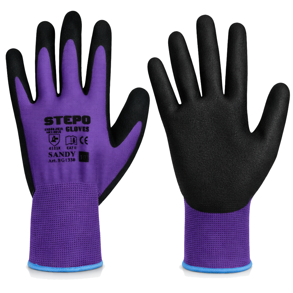 STEPO SANDY Nitrile-Coated Work Gloves – product photo
