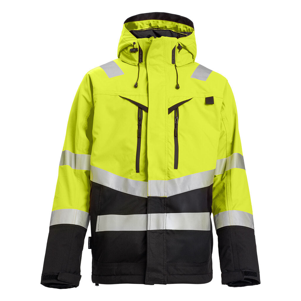 WORTEX W953 ARCTIC Hi-Vis Winter Jacket – front view, yellow
