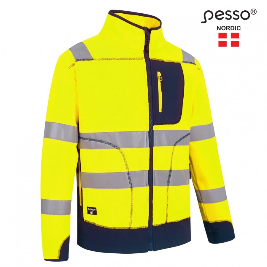 Pesso FL02G Hi-Vis Full-Zip Fleece Sweatshirt – product photo