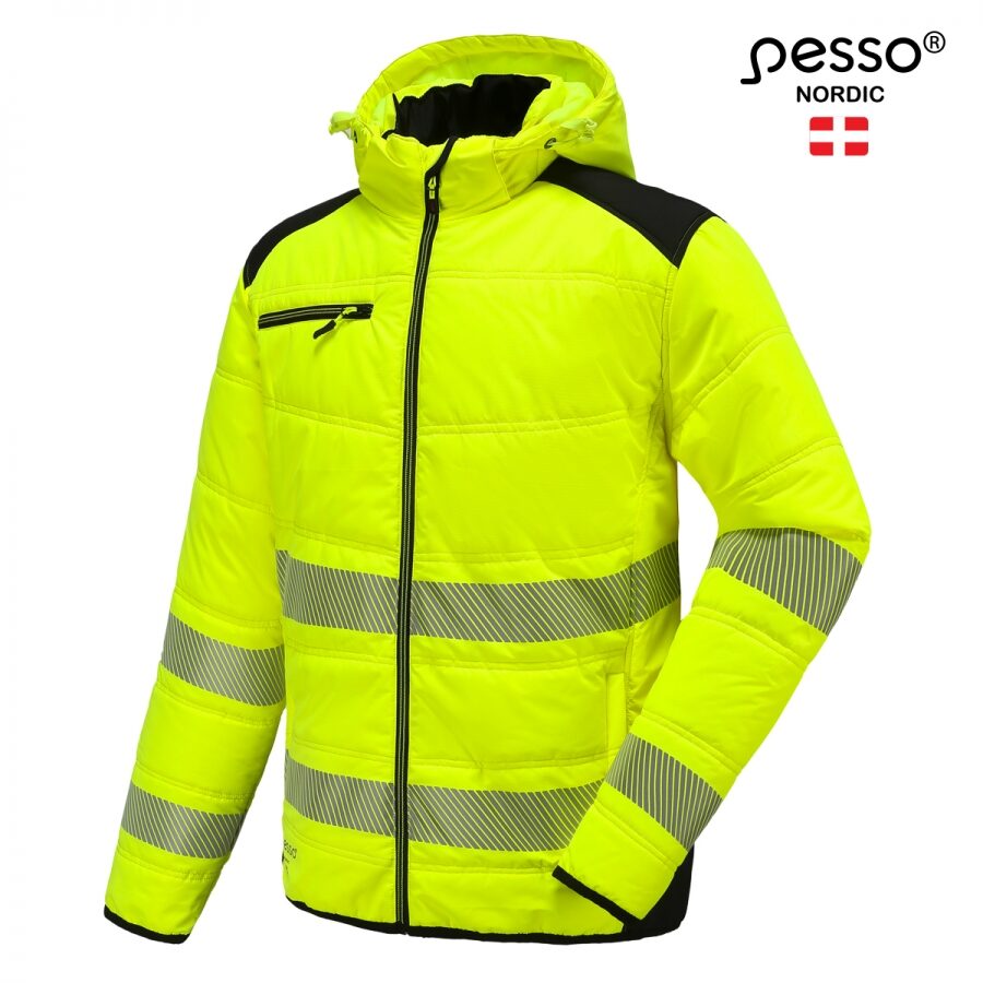 Pesso LYRA Hi-Vis Jacket – front view, yellow