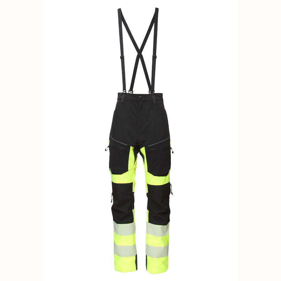 BoSafety LANDO Hi-Vis Insulated Softshell Trousers – product photo, yellow
