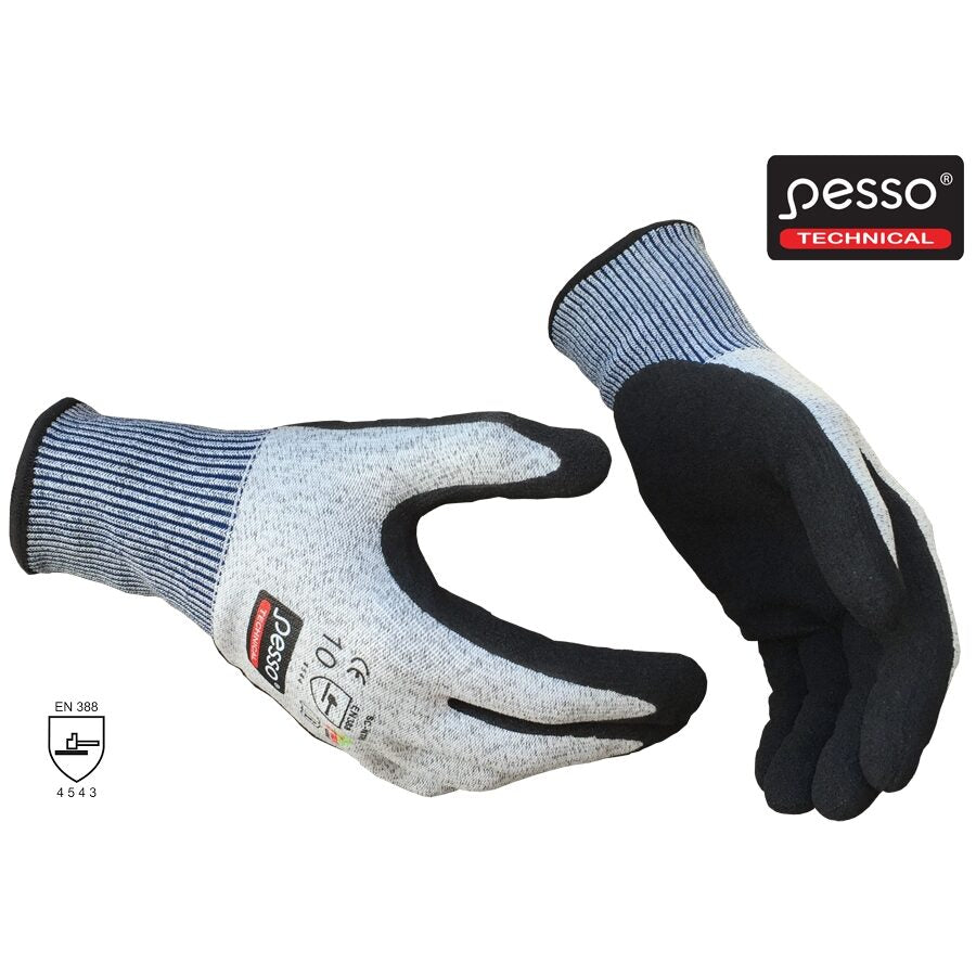 Pesso ANTI-CUT5 Nitrile-Coated Work Gloves – product photo